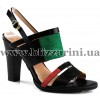  Y1319-37 black кожа/green замш л