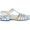 Сандалии Z240-90H-Y594K голубая кожа л