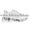 Кросiвки, кеди 93-68 (кож-зам) white кожа+текстиль туф