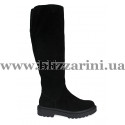 Сапоги F981-13BM-S017 (мех 4) черный замш з