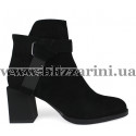 Ботильоны A1283-392B-12B черный замш бот