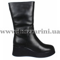 Полусапоги BZ222-13M-A (полн мех) черная кожа бот з