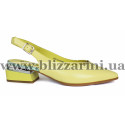 Босоніжки S607-65-Y348HK желтая кожа л
