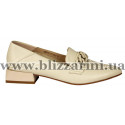 Туфлі S824-21-Y771A-9 бежевая кожа туф