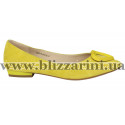 Балетки S524-70-R457A-9 желтый замш туф