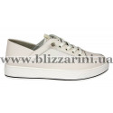 Кросiвки, кеди 12112002-B белая экокожа туф
