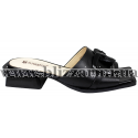 Сабо, шлепанцы Z427-21H-N2008Y черная кожа л