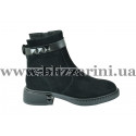 Ботинки S1080-83-R019B (мал разм) черный замш бот