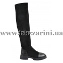 Сапоги H212-8355BM-0566/N318 (мех 4) черный замш зима