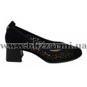 Туфлі S987-81-R055A-9 (бол разм) черный замш л-т
