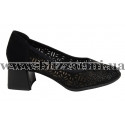 Туфлі S987-82-R055A-9 (мал разм) черный замш л-т