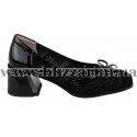 Туфлі KP201-B650-P003 (бол разм) черный замш туф