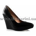 Туфлі 63-836 black leather черная кожа т