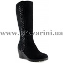 Сапоги C1545-14-909M-04 (полн мех) black замш з