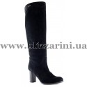 Сапоги F1416-9309A-802  black замш ос