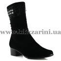 Сапоги T1376-A2884-G8 black замш ос