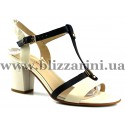 Босоніжки F602-738E-1417 milk/blue кожа л