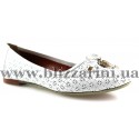 Балетки 1094/1 белая кожа т