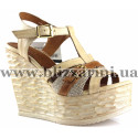 Босоніжки 085-4203  193 bej taba beige кожа л