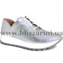 Кросiвки, кеди 012-63 2032  серебро кожа  туф
