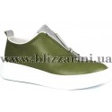 Кросiвки, кеди 0226-12000 19Y khaki leather  хаки  кожа  туф