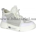 Кросiвки, кеди FLM88757 white кожзам  белая  кожа  туф
