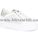 Кросiвки, кеди HLN1709 white кожзам  белая  кожа  туф