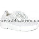 Кросiвки, кеди 93-3 white/B кожзам  белый    туф