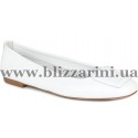 Балетки M18107 ZB R507  белая  кожа  туф