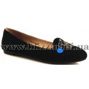 Балетки T1750-8901A-304APY black замш т