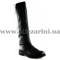 Сапоги T182-1606R black кожа ос