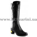 Сапоги H8153-863-M14 (полн мех) (бол разм) black кожа з