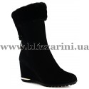 Сапоги A328-H5M-2 (полн мех) black замш з
