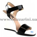 Босоніжки W3051L-31 M46 black лак+ white л