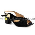 Босоніжки E258-6225-918 black замш л