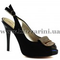 Босоніжки 3906-6306-1P black замш л