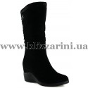 Сапоги AL9018-37-W (полн мех) black замш з