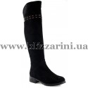Сапоги C1567-20-926F (МЕХ 4) black замш 04-597 з