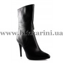 Полусапоги 204-066 black leather черная кожа бот
