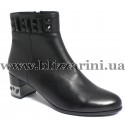 Ботильоны H105-1100-S200B  black кожа  бот