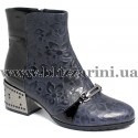 Ботильоны J5-A55-37/153/P273  blue/black кожа/лак   бот