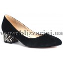 Туфлі KR399-08-584  black замш  туф