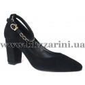 Туфлі ZR1100-2D  black замш  туф