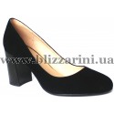 Туфлі K2804-901-3  black замш  туф