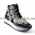 Снiкерси 892-90  17K warn 19.07 silver gold sandy lthr blck suede черный