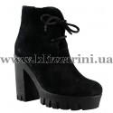 Ботинки 86641-1В черный замш бот