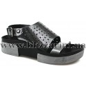 Сандалии 745-2600 17Y woman 781.173 metalic grey серебро кожа л