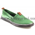 Мокасины, слипоны 923-2001 17Y green leatcher зеленая кожа т