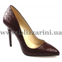 Туфлі 5596 (кож-зам) kahve rendi корич кожа т