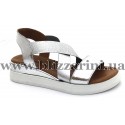 Босоніжки S17-1040 silver leather серебро кожа л